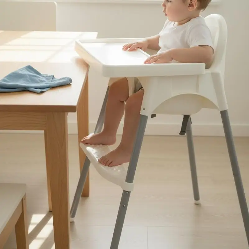 Descanso para os Pés Ajustável para Cadeira de Bebê, Antiderrapante, Suporte de Altura para Crianças e Bebês, Adiciona Conforto para Cadeiras de Alimentação em Casa
