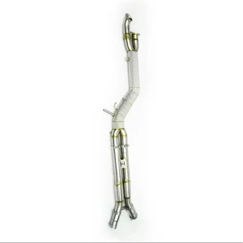 Stainless Steel Exhaust Pipe 3.5-inch Middle Tube Resonator M2/M3/M4 G80/G8X G83 G82 3.0T 2021-2023 Racing Performance