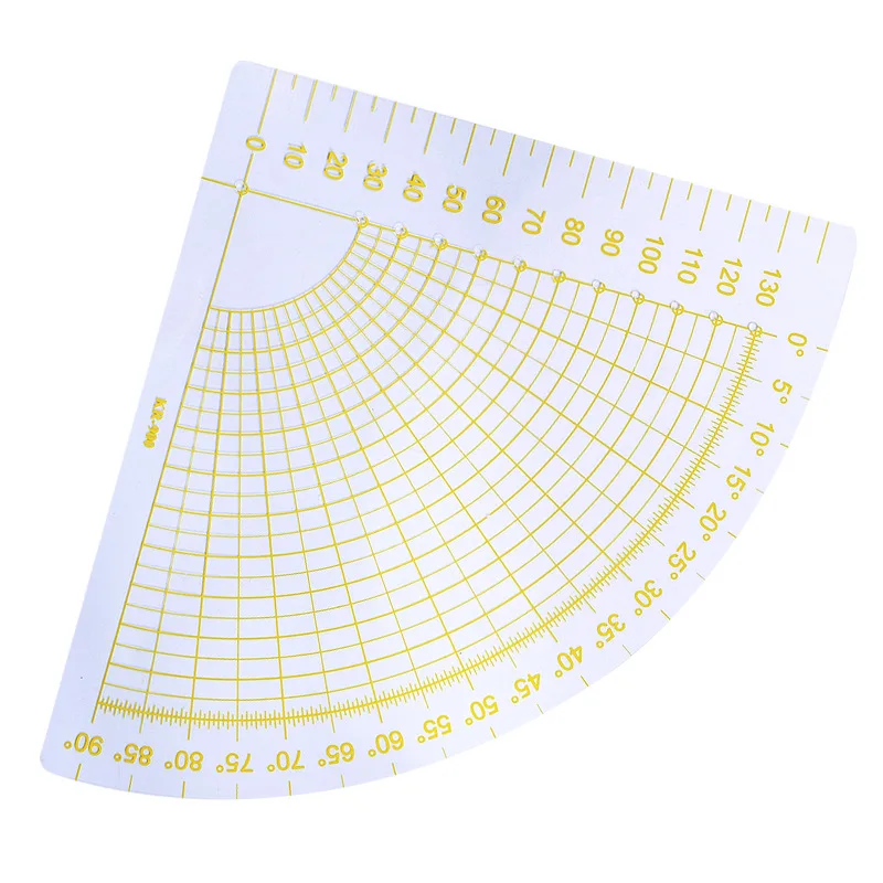 Plastic Sector Patchwork Ruler Cutting Ruler Measuring, Drawing Tools DIY Sewing And Quilting