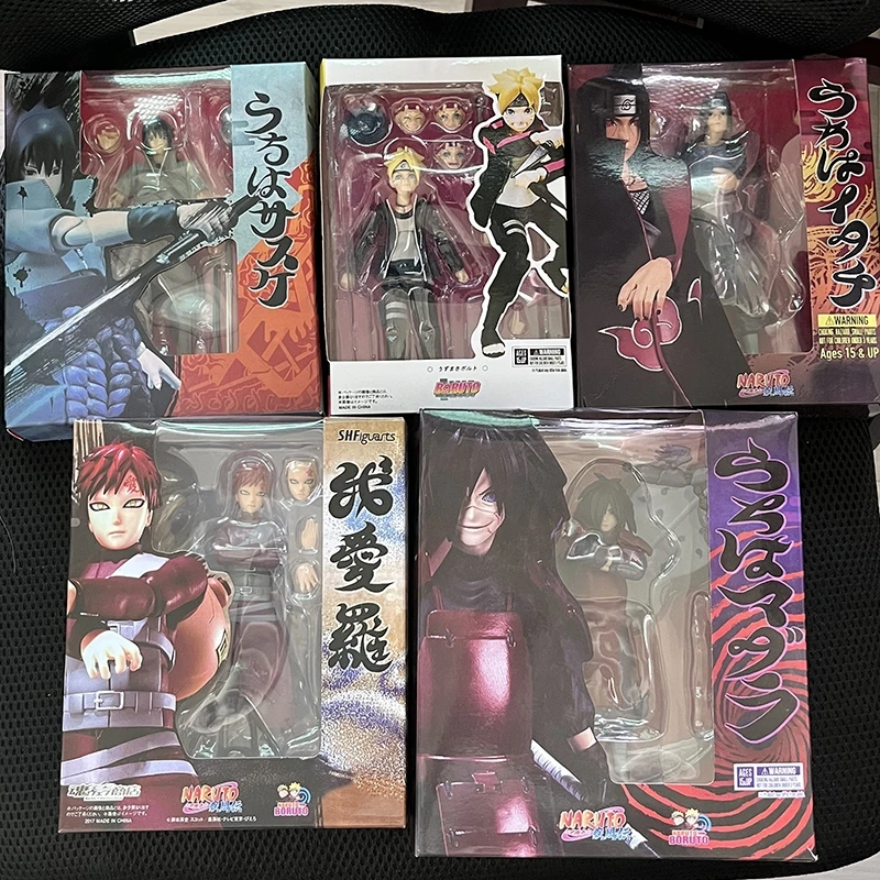 SHFiguarts Naruto Uzumaki Sasuke Kakashi Uchiha Madara Itachi Jiraiya Boruto Shippuden Anime Action Figure Collection Toy Gifts