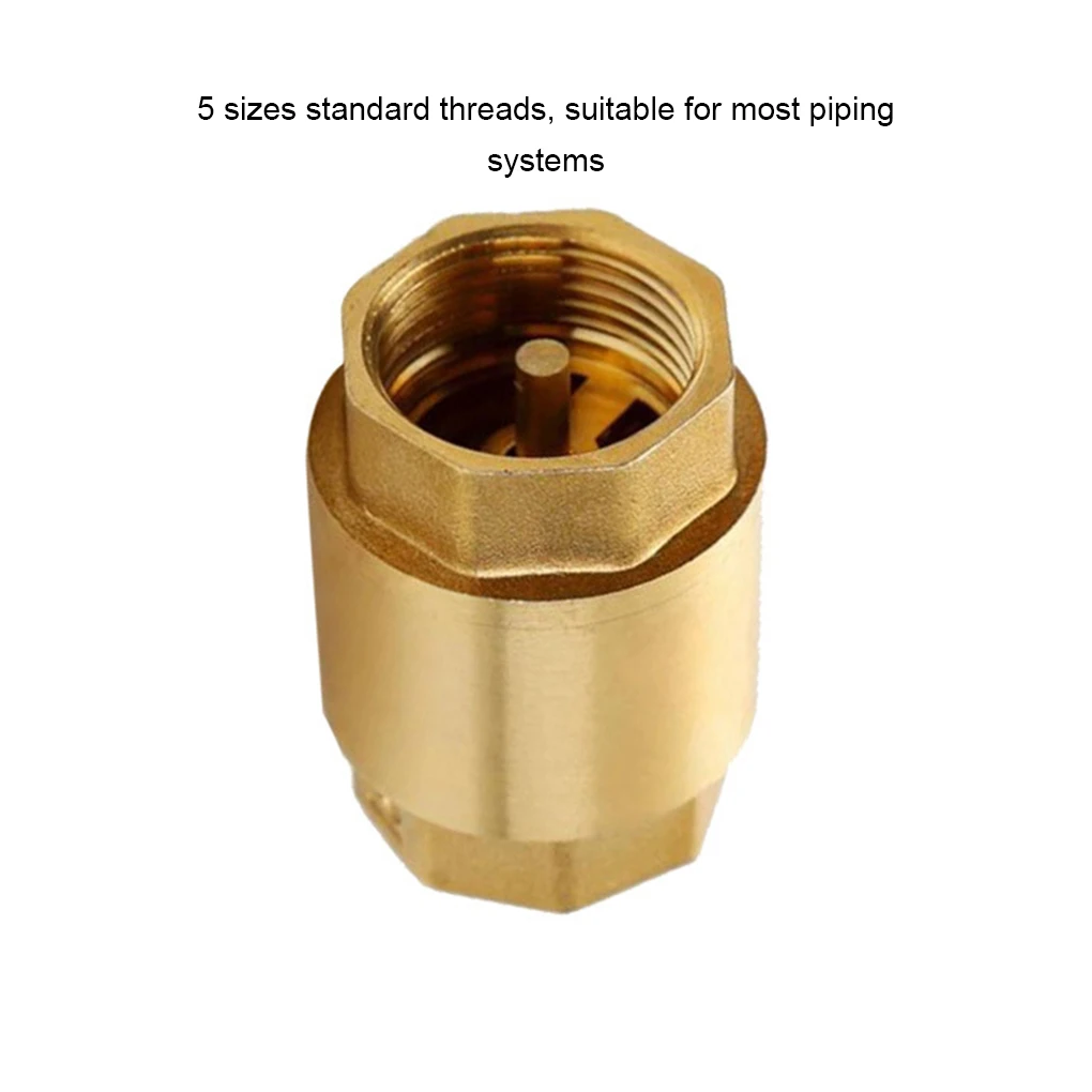 Spring Check Valve Non-return Cap Stainless Steel Workmanship Multipurpose Factory Practical In-Line Valves DN25