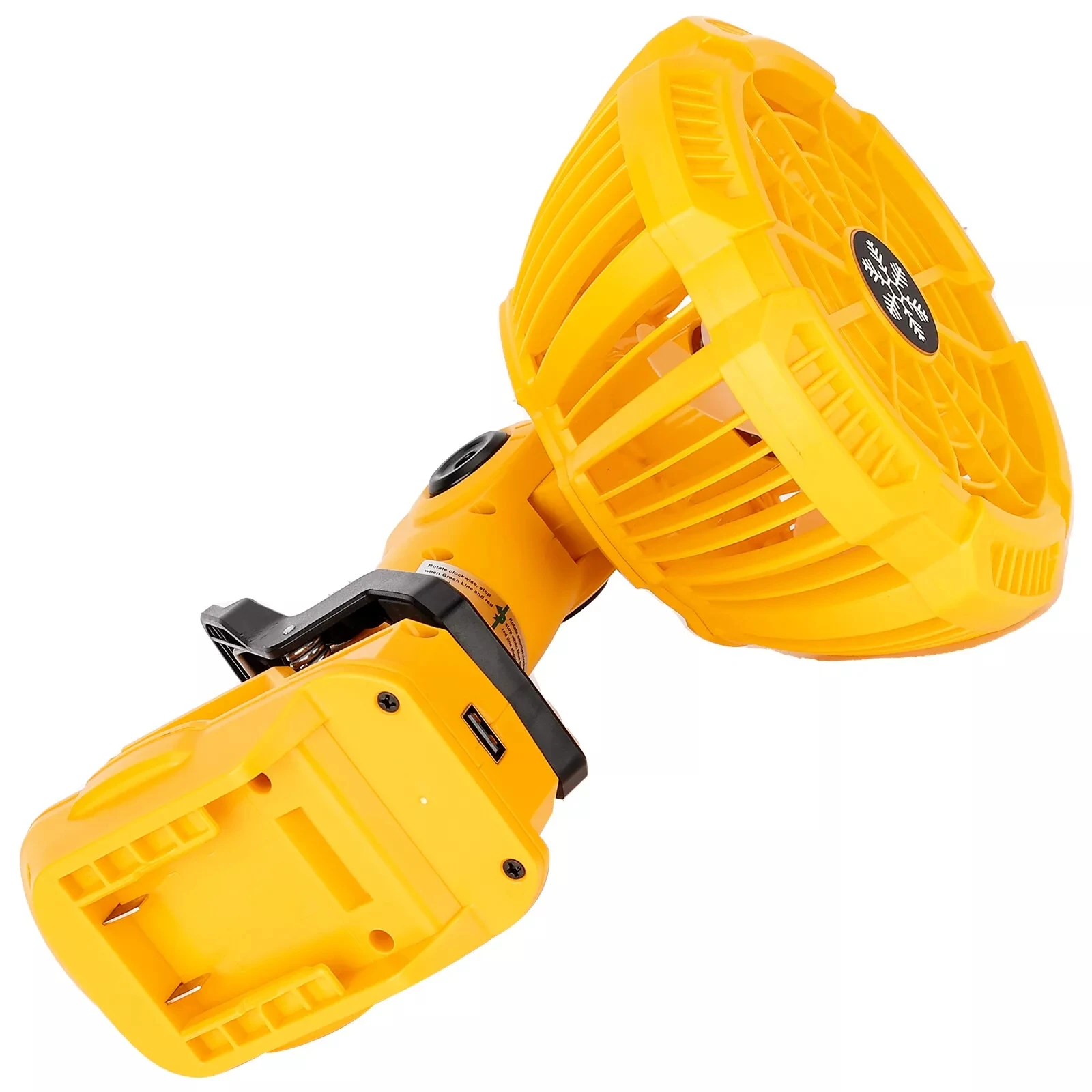 Imagem -06 - Portátil Cordless Clip-on Ventilador para Dewalt Velocidades para o Quarto Acampamento ao ar Livre 20v 60v Li-ion Battery