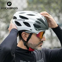 ROCKBROS casco de bicicleta ultraligero casco de ciclismo de molde integral de 57-62cm protección de cabeza de seguridad transpirable Casco de Bicicleta de carretera MTB