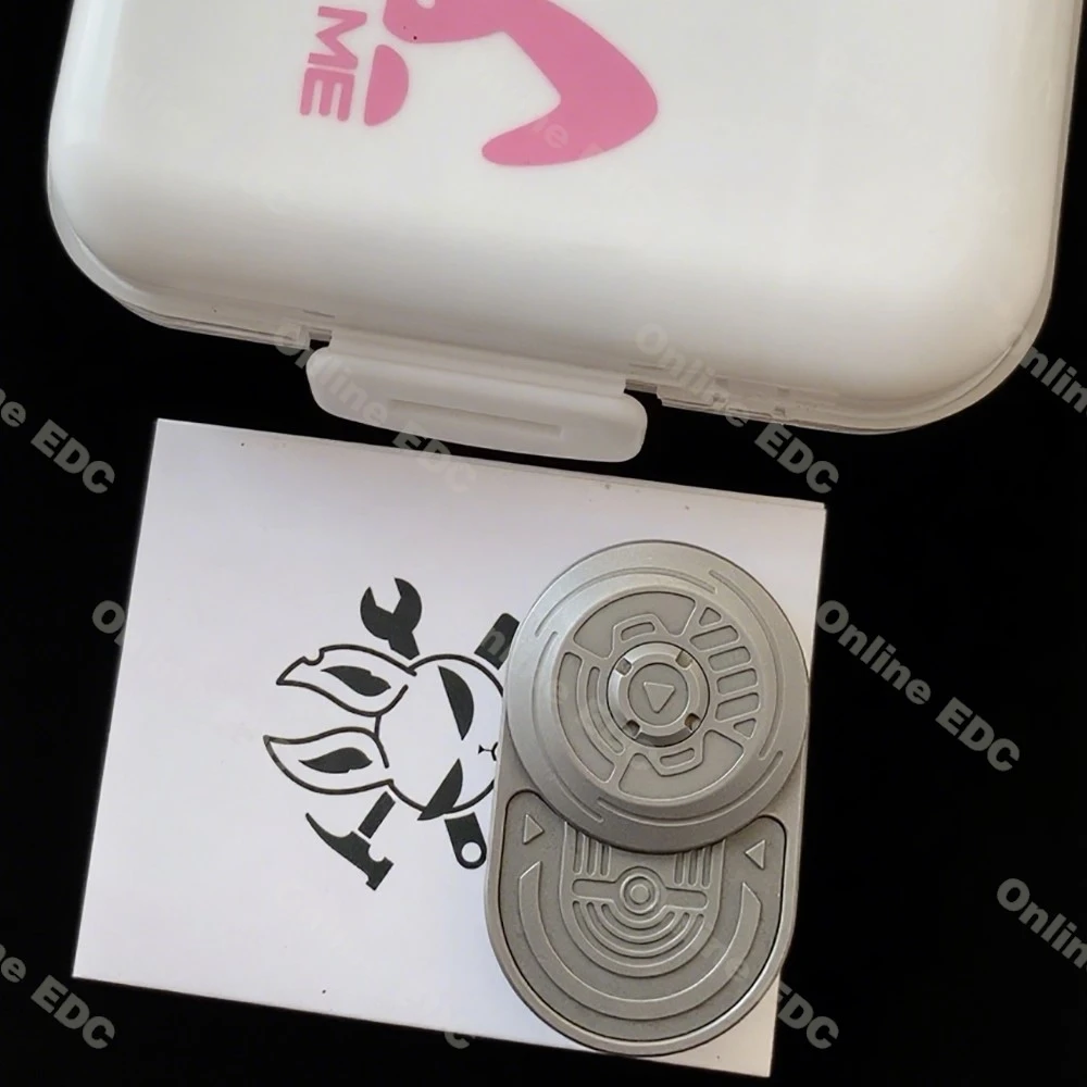 تستخدم EDC Toys MOT مزيج الفولاذ المقاوم للصدأ تململ المنزلق السقاطة تململ سبينر ألعاب متململة للبالغين