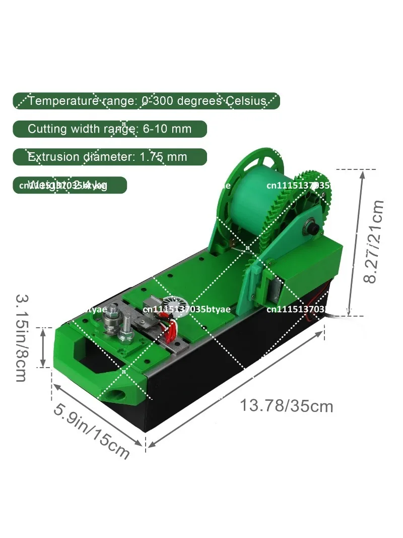 DIY 3D Printing Filament Extruder Machine for Home Use Plastic Bottle Recycling Desktop Maker Consumable Tool