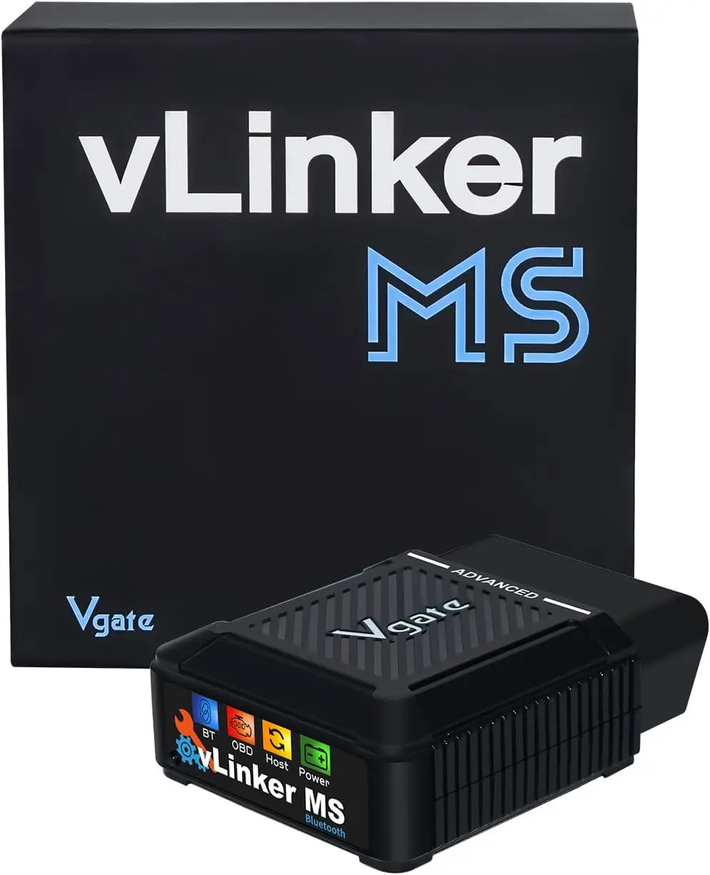 

vLinker MS Bluetooth OBD2 Scanner, CH-CAN & LS-CAN, for iOS, Android, Windows, Black