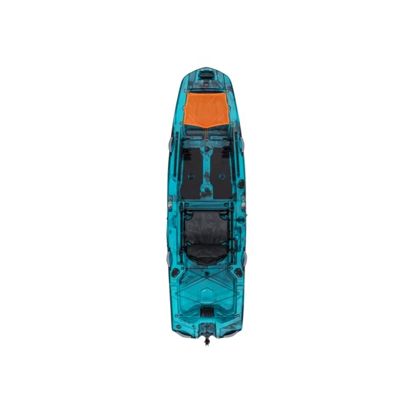 Sit-On-Top Single Seat  Modular Kayak 2 Piece With Larger Load Capacity for Water Sports River Use