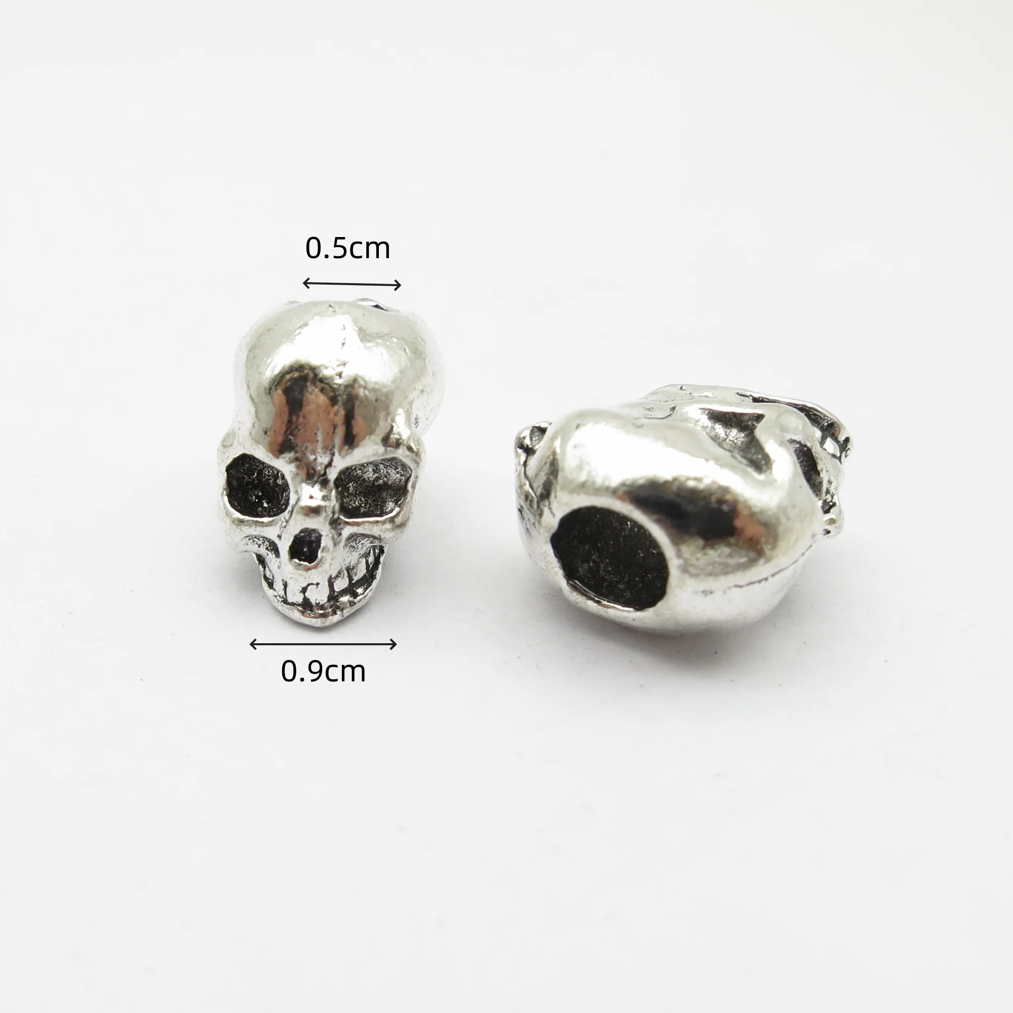 5pcs skull beads Viking Beard Beads Alloy Hair Beads for Braids, Hair Jewelry Dreadlock Decorations beads