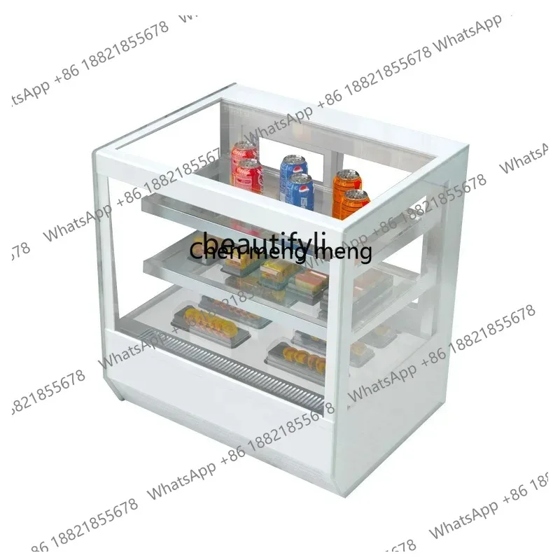 new  Cake Refrigerated Display Cabinet Air-Cooled Dessert Cabinet Sushi Fruit Fresh Cabinet ss 26