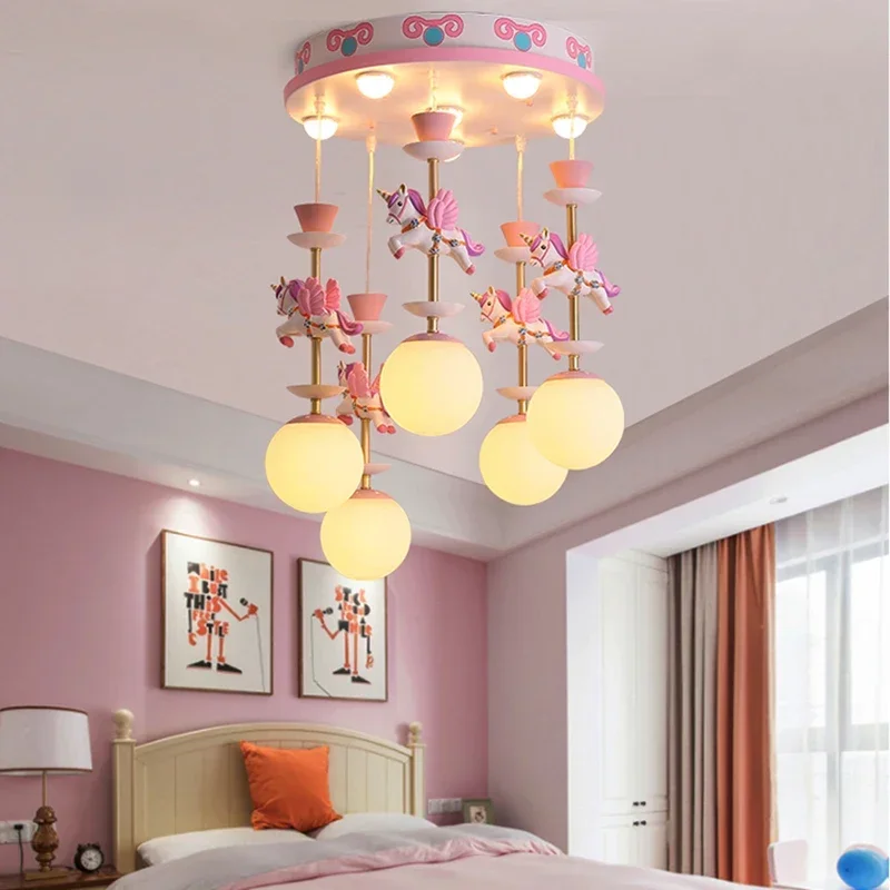 Modern Creative LED Pendant Lights Fantasy Children's Bedroom Chandeliers for Living Room Decor Lighting pendant chandeliers