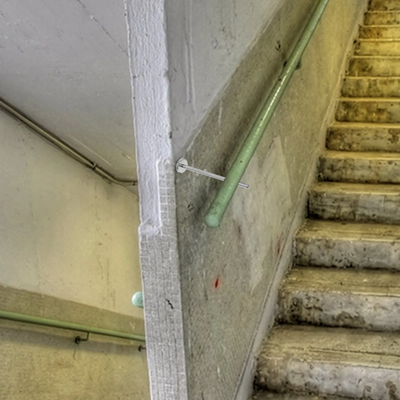 Stainless Steel Handrail Bracket Wall Mounted Adjustable Handrail Holder for Stair Rail Support Indoor Outdoor