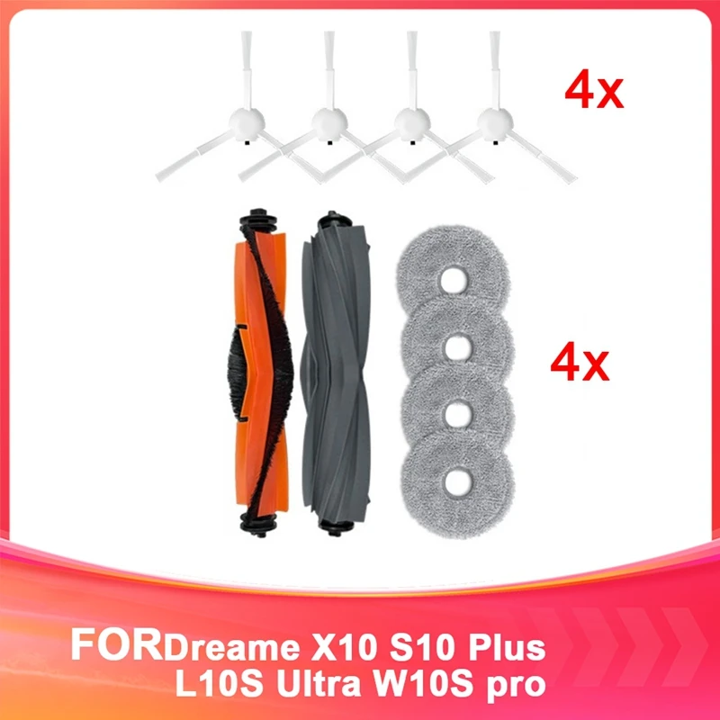 

MAKE-подходит для Dreame X10 S10 Plus L10S Ultra W10S Pro Mijia, универсальная резиновая щетка, аксессуары, замена