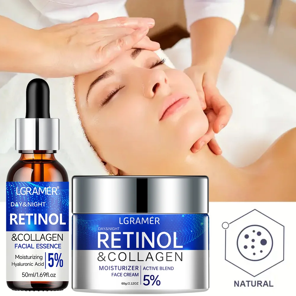 Retinol Anti Wrinkle Face Cream Best Facial Moisturizing Cream Skin Collagen Essence Skin Care Set Cosmetics Tightening Lifting