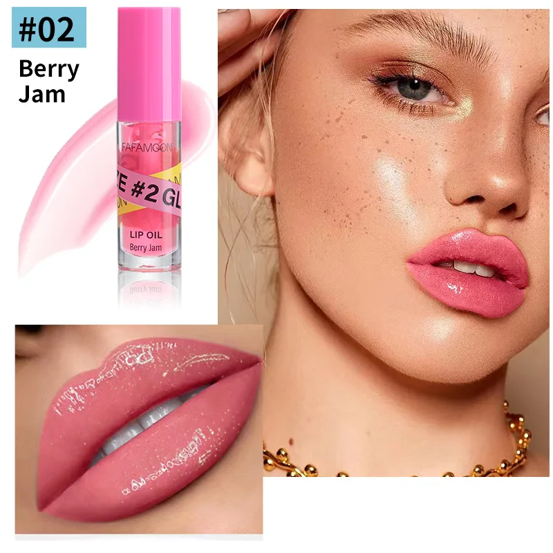 Jelly Lip Gloss Long Lasting Mirror Water Lip Glaze rossetto idratante colorato Crystal Shiny Lip Tint trucco per la cura delle labbra coreane