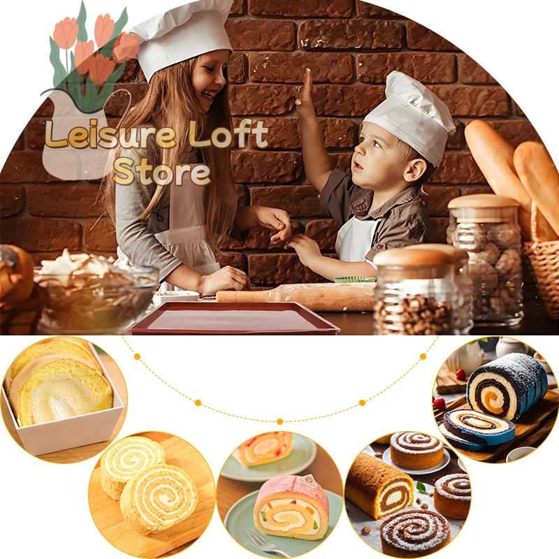 

Многофункциональный силиконовый коврик для выпечки - антипригарная машина для приготовления рулетов для тортов, легко чистящиеся многоразовые кухонные формы для выпечки