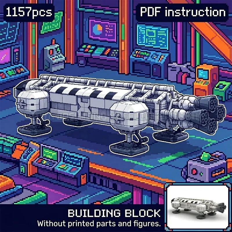 

Классический научно-фантастический космический корабль MOC Space 1999 Eagle Transporter, модель для демонстрации, конструктор из строительных блоков, коллекционная игрушка для взрослых