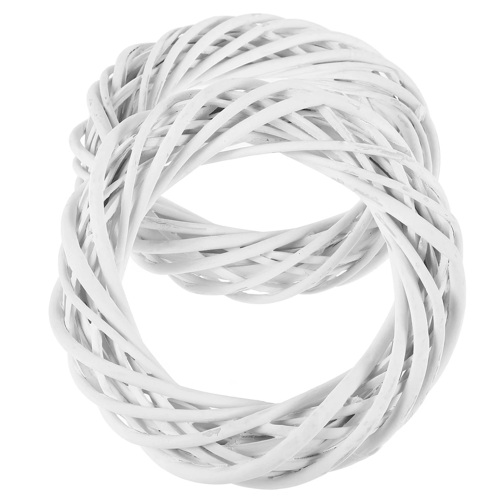 

2Pcs Rattan Garland DIY Vine Door Hanging Materials Frame Floral Ring Round Christmas Decorative Wreath Circles DIY Garland