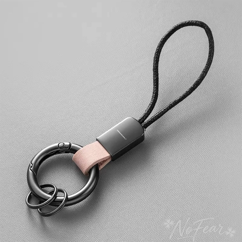 

Leather Keychain Simple Lanyard Keyring Ring Keychain For BMW Performance X1 X3 X4 X5 E46 E90 F20 E60 E39 F10 M1 M2 M3 M5 M6 E87
