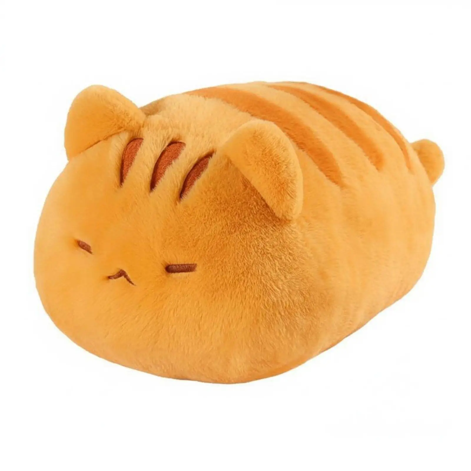 Round Cat Plushie Loaf Shape Pillow Plush Toy for Home Decor Snuggle Support Sofa Bed Chair Comfort