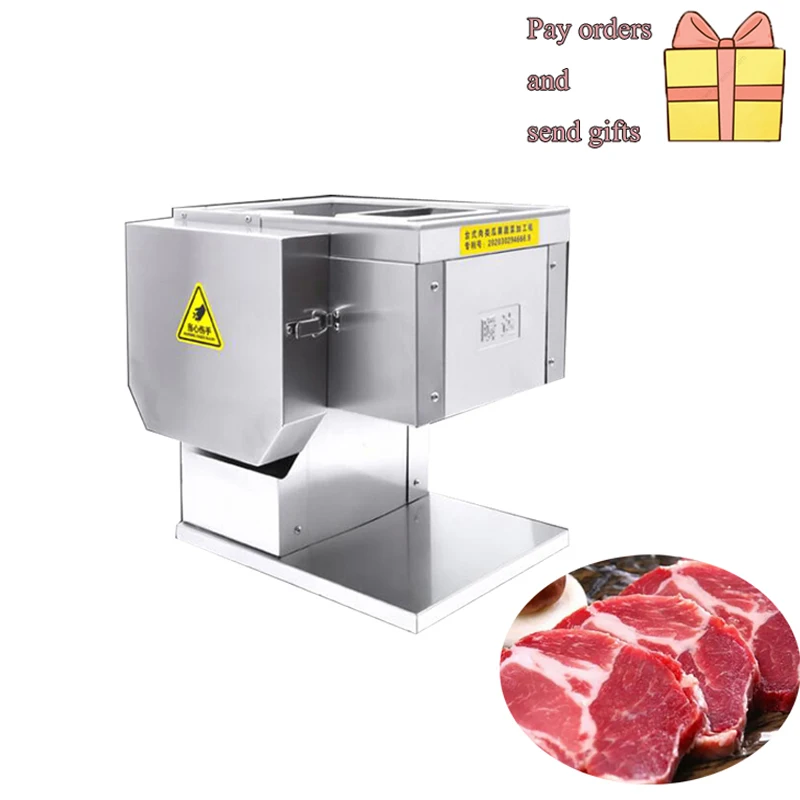 

Commercial Electric Meat Cutter Stainless Steel Automatic Vegetable Cutter Eu Us Plug