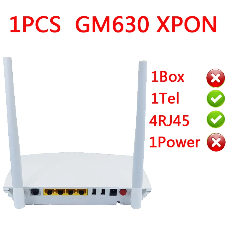 XPON Gpon EPON onu ont GM630 dual band 1GE+3FE WLAN+2.4g&5g WIFI EPON ONT  English version Optical network terminal