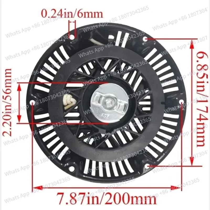 

Pull Start Assembly Recoil Starter For Briggs and Stratton 797747 CR2100 25T2 XR2100 25T3 13.5HP 420cc TAN