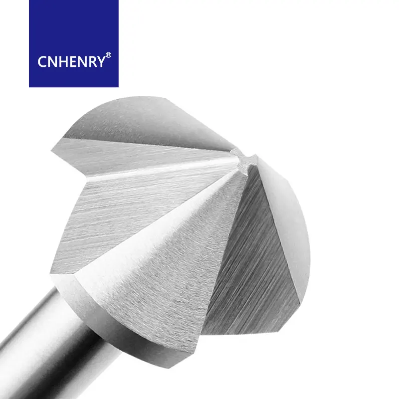 HSS Chamfer Cutter End Mill Tool 3 Flute 90 Degree Drill Bit To Wood Stell 8.3/10.4/16.5/20/35/30mm Countersink Cutter