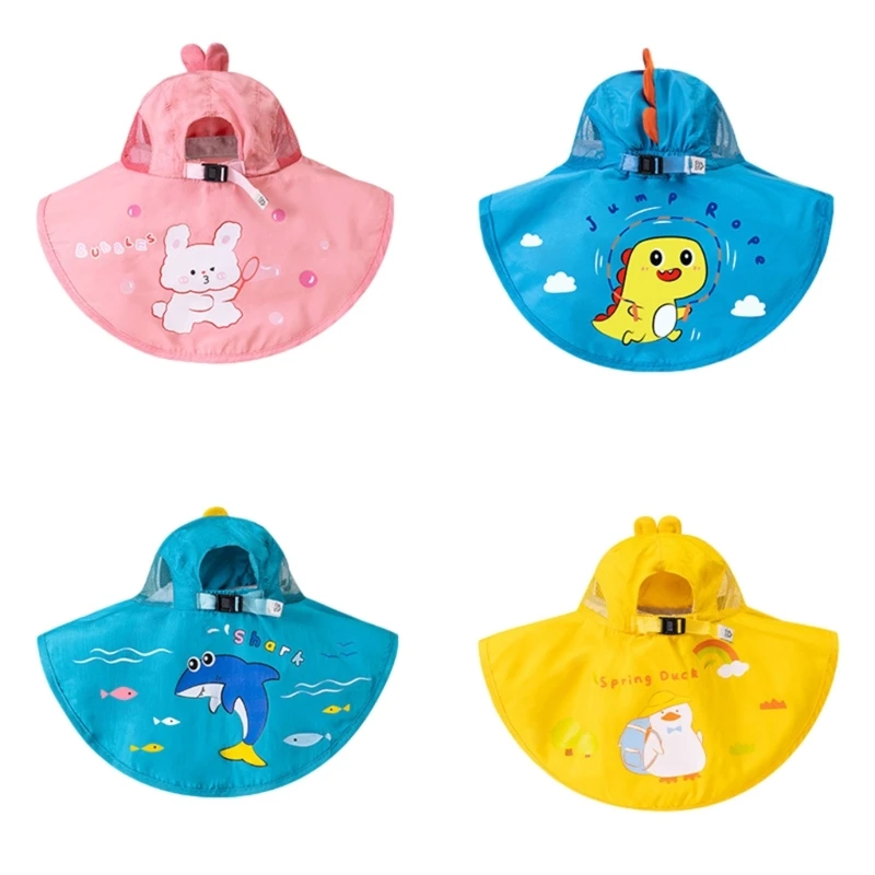 

Y1UB Детская Панама со свистком Мультяшные дышащие дорожные пляжные шапки для улицы