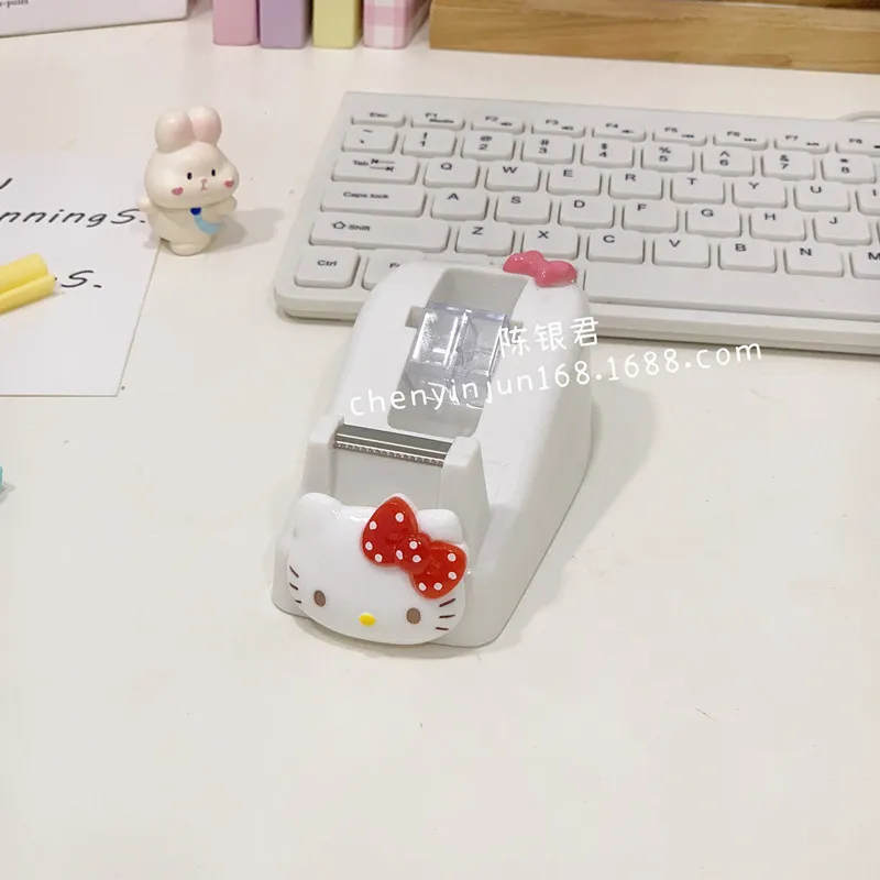 

Hello Kitty Tape Cutter Cutter Cute Student Supplies Anime Cartoon Desktop Anti Slip Tape Accessories Kawaii Girl Gift Wholesale