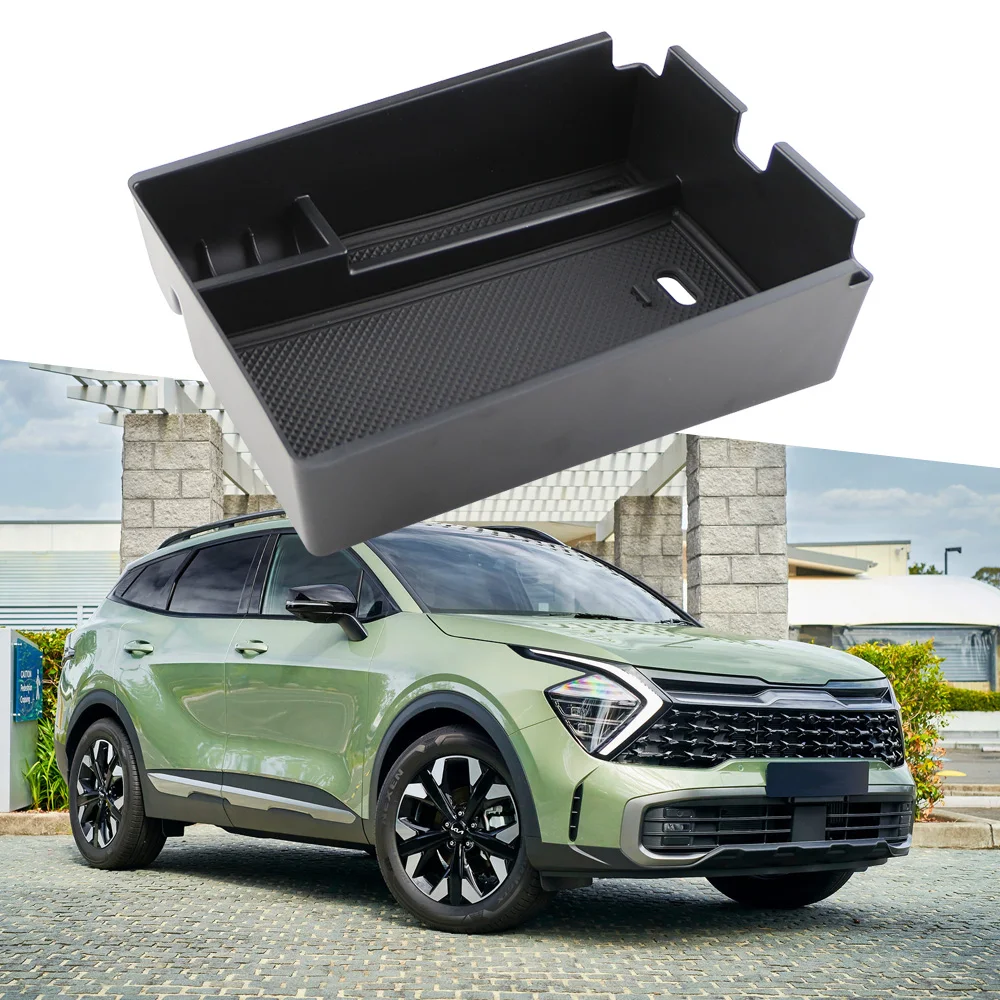 For Kia Sportage NQ5 2022 2023 2024 Storage Box Armrest Box Tray Organizer Central Console Container Holder Accessories