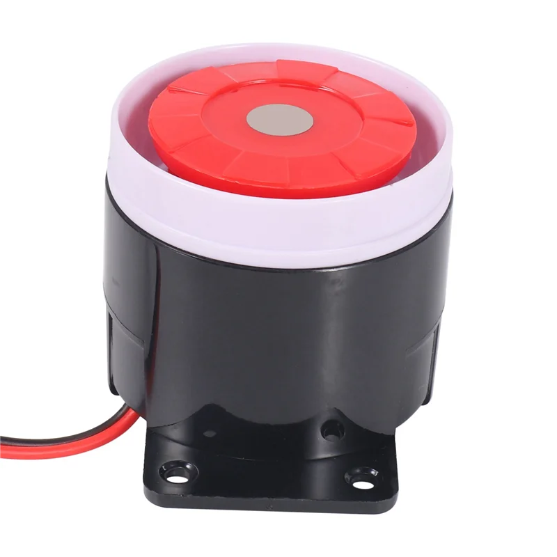 ABAN 4X صفارة الإنذار السلكية الصغيرة لنظام إنذار أمان المنزل صفارة الإنذار 120DB 12V