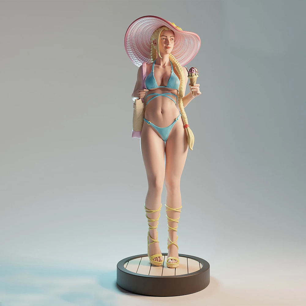 Cammy White Figuur 1:24 Miniatuur Resin Model Kit Ongeverfd Plastic Model Kit A743