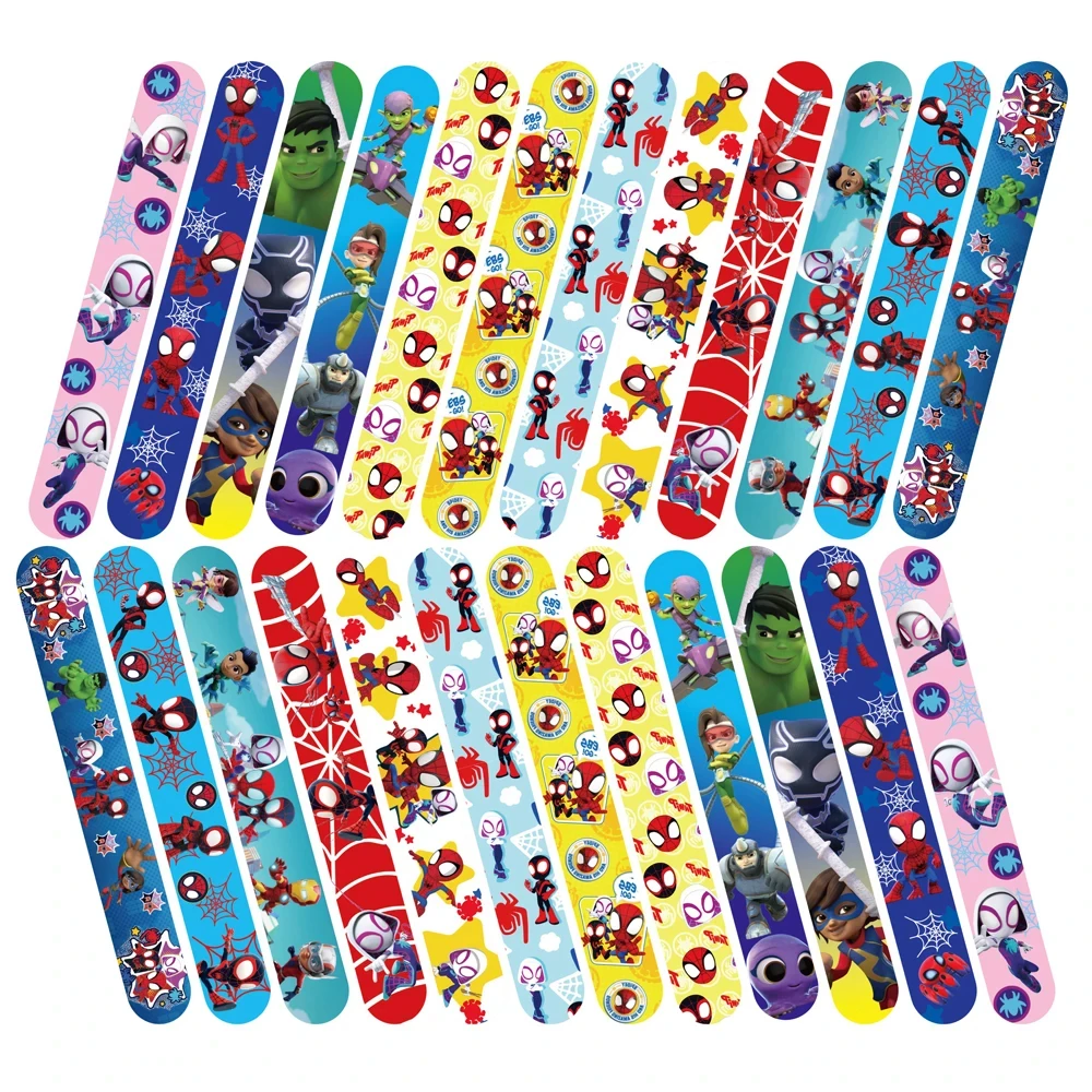 Slap Bracelets Kids Spidey and His Amazing Friends Wristbands Fun BoysParty Favors Classroom Prizes Exchanging Gifts