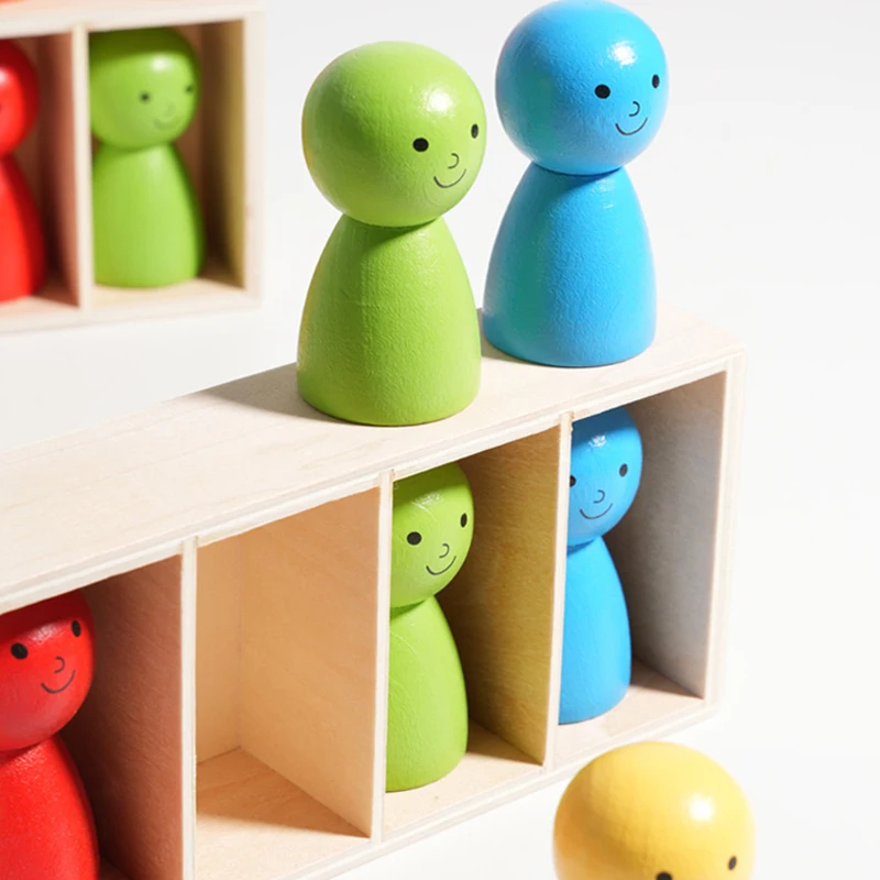 Adivinhação cores boneca correspondência de cores pequena boneca desafio pensamento lógico treinamento multijogador jogo brinquedos educativos para crianças