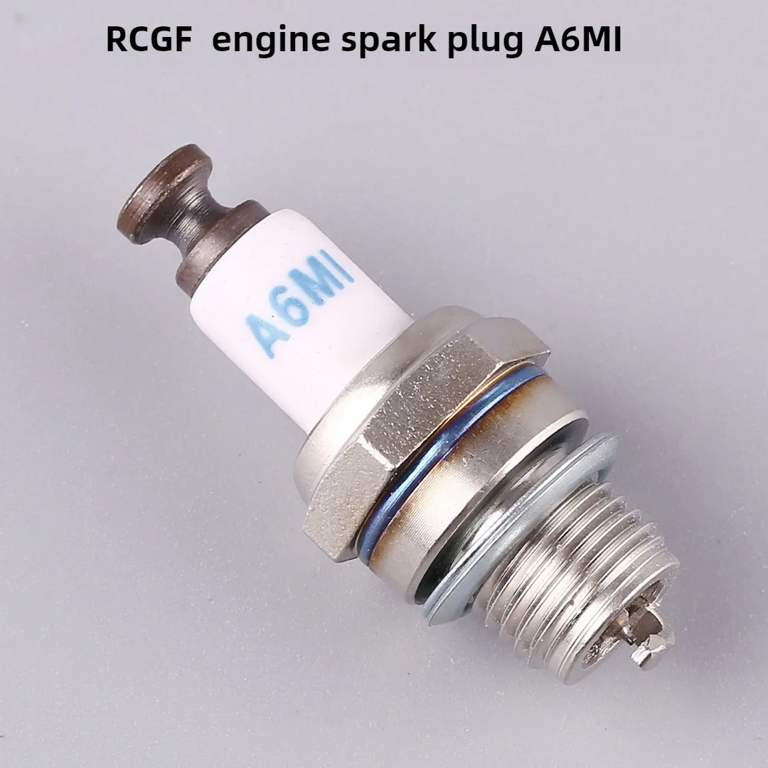شمعات الإشعال الأصلية للمحرك A6MI رؤوس الإشعال لمحركات RCGF 15BM 20SBM تنطبق على محركات الأجنحة الثابتة للطائرات النموذجية #3