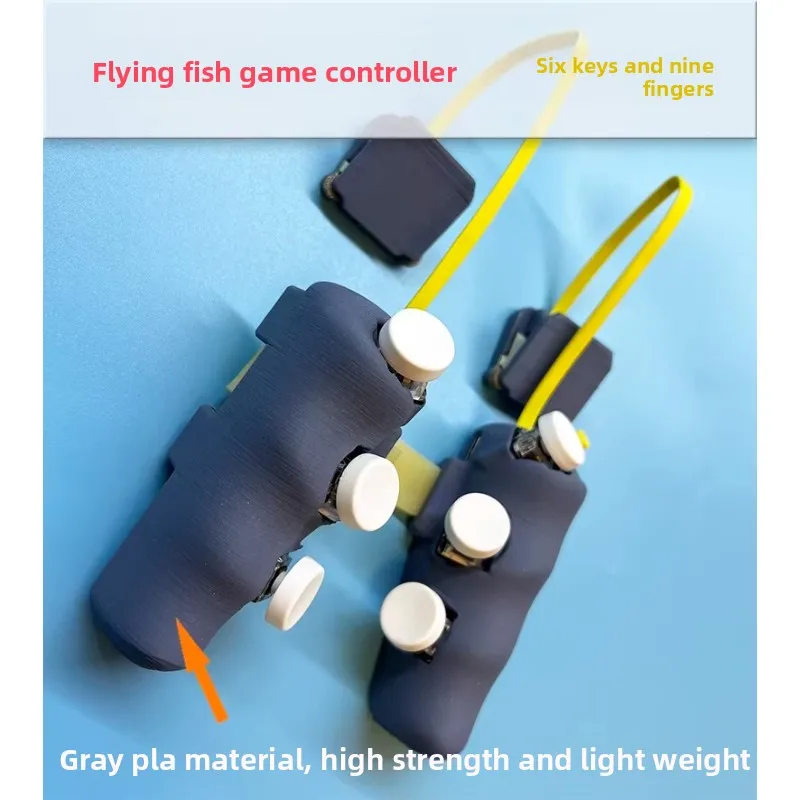 

for iPad Flyfish V6 PUBG Mobile Game Trigger 6 8 10 Fingers Auto Burst Rapid Fire Gaming Controller Buttons