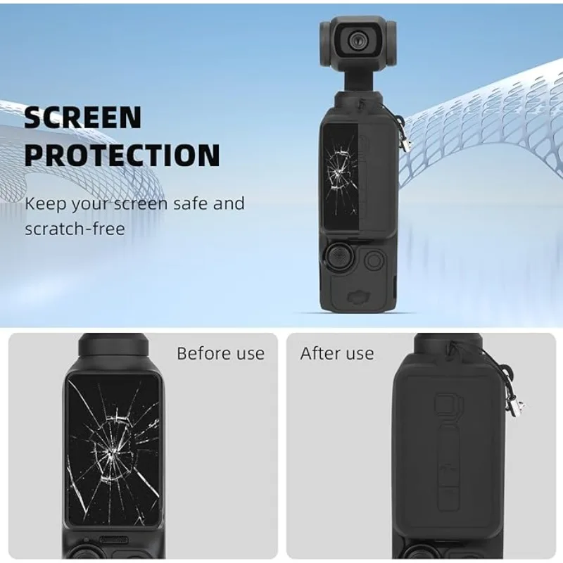 

Silicone Protective Sleeve，For DJI pocket 3 camera silicone protective cover, anti-wear soft rubber shell Soft Case Accessory