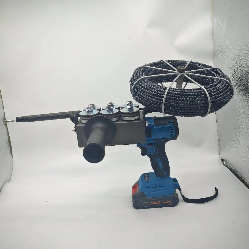 

Аккумуляторный электрический кабелеукладчик 30М для прокладки проводов, автоматическая машина для протяжки кабеля по стенам, перезаряжаемая, для электриков