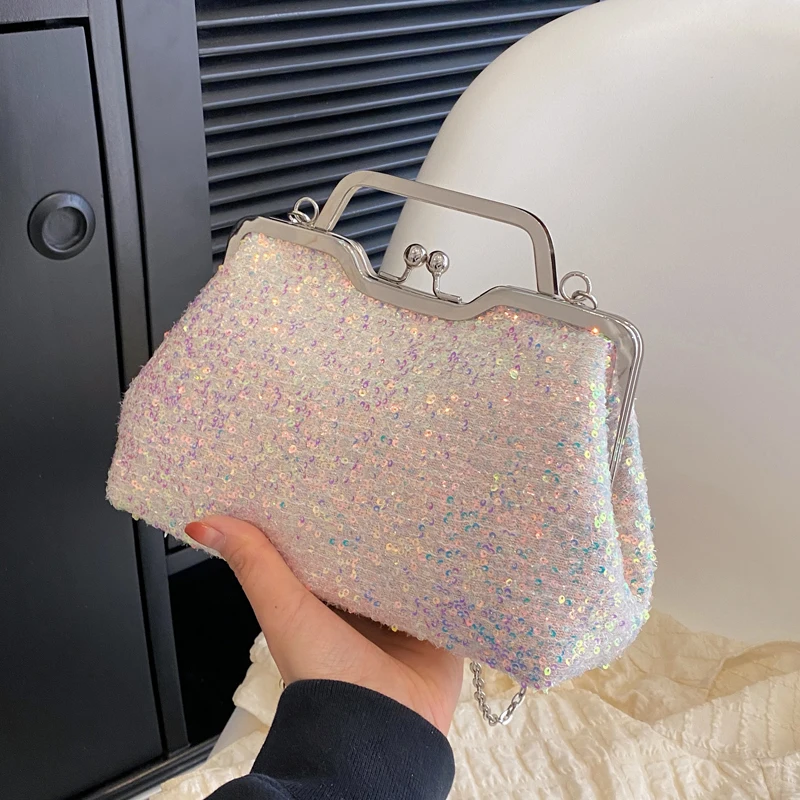 

Female Purses Shining Crossbody Bags For Women Sequined Women's Bag Luxury Lady Party Wedding HandBag Fashion Evening Clutch bag