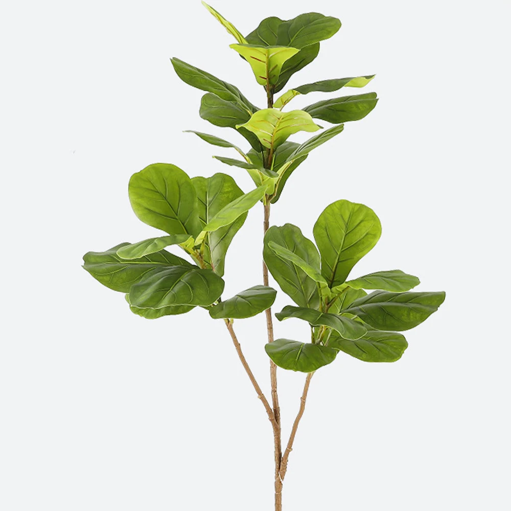 70-135cm Große Künstliche Geigenpflanzen, Künstlicher Ficus-Baum, Künstliche Palmenzweige, Plastik-Monstera-Pflanzen für Heim, Garten, Hochzeitsdekoration – Detail 11