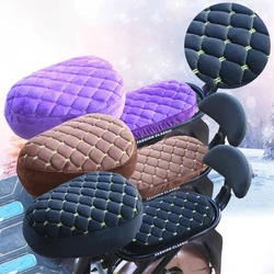 1PC Flannelette General Electric Bicycle Seat Cover Winter Thickening Plus Fleece Warm Comfort Thickening Cover