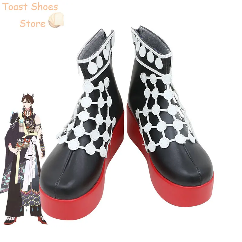 

Tsunashi Ryunosuke Cosplay Shoes Game idolish7 Cosplay Props PU Leather Shoes Halloween Boots Costume Prop