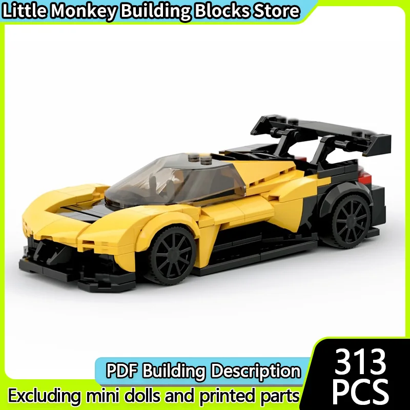 

Speed Racing Car Model MOC Building Bricks CX.R Top Tier Sports Car Modular Technology Children Holiday Gifts Assemble Toys Suit