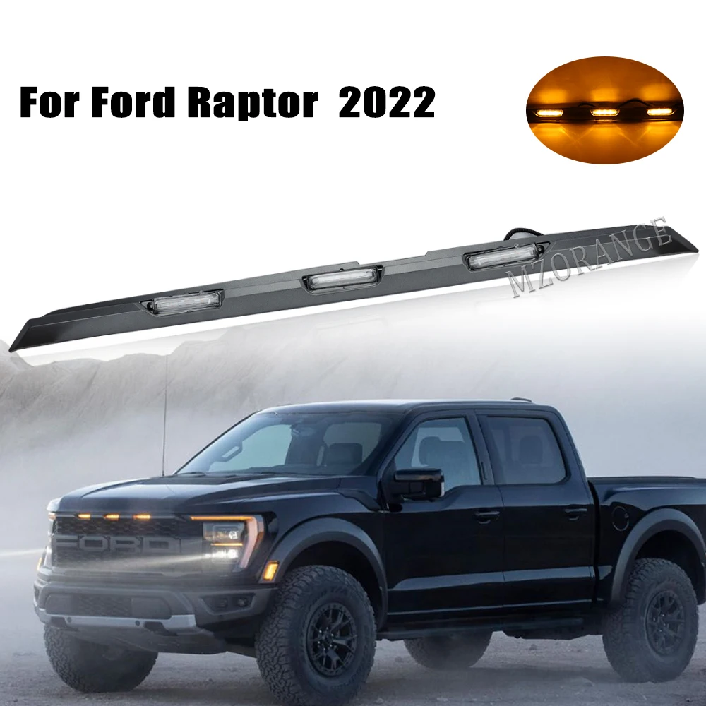 

Front Bumper Grille Cover Daytime Running Light for Ford Raptor F-150 2022 DRL Headlight Turn Signal Lamp With Wires Fog Lamps