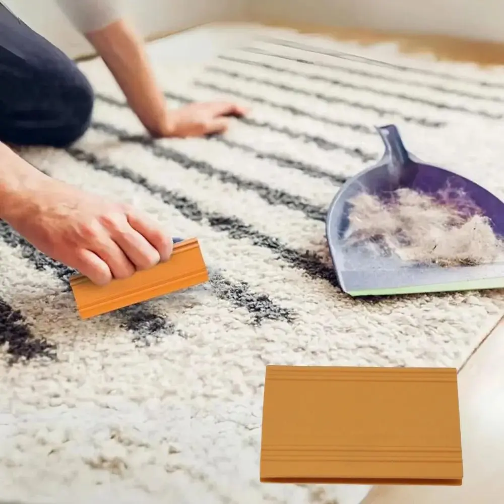

Portable Easy Grip Cat Dog Hair Scraper Reusable Cleaning Tool Pet Hair Remover Multifunctional Mini Carpet Scraper Home