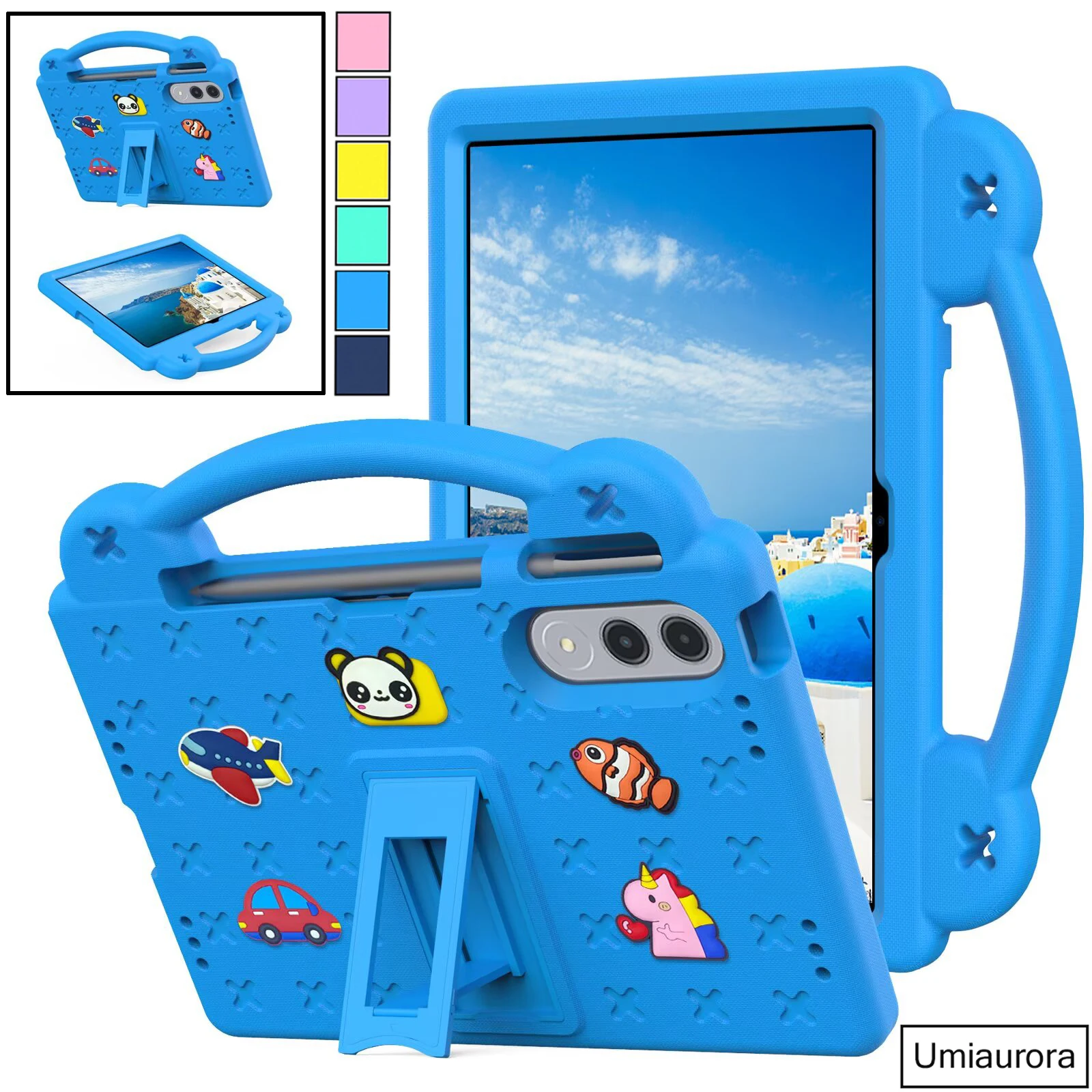 

For Lenovo Xiaoxin Pad Pro GT 11.1 inch 2025 TB710FU Kids Cartoon Shockproof EVA Tablet Case Portable Handle Stand Cover Funda