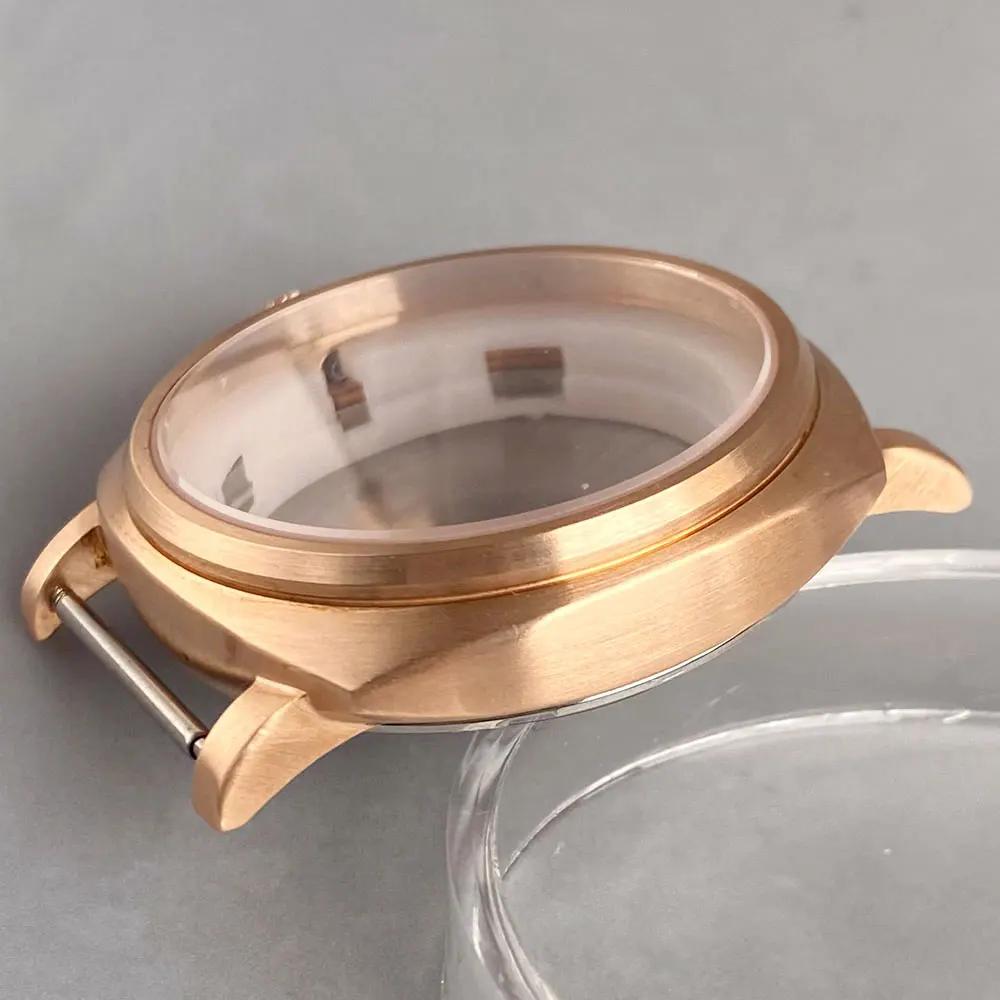 Tandorio New MOD 42mm CUSN8 Bronze Case Sapphire Crystal 200 Waterproof  Watch Case For NH35 NH36 ETA2824 PT5000 Automatic Move