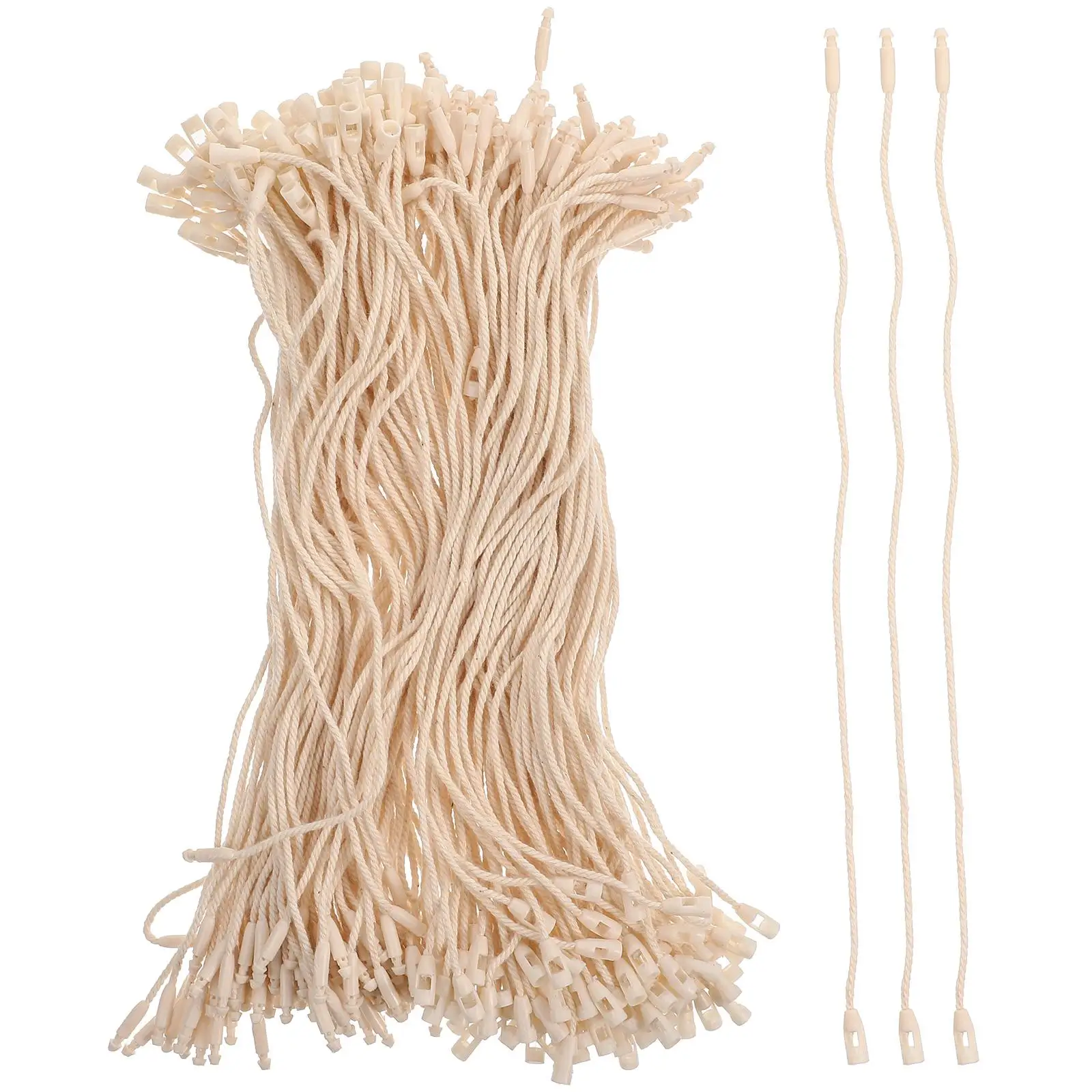 

200 Pcs Tag Rope Hanging String Garment Clothing Fasteners Tags Accessories Plastic Shop Clothes