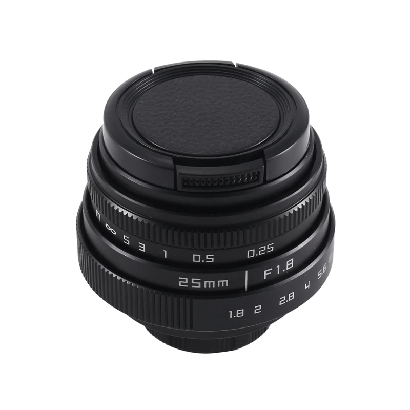 25MM F1.8 Aps-C Television Tv Lens/Cctv Lens For 16Mm C Mount Camera Manual Focus Prime Lens