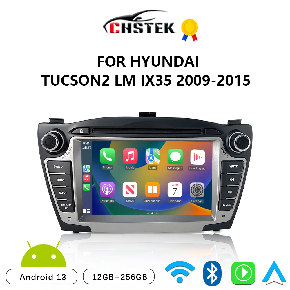 

CHSTEK Car Radio Carplay Android 13 For Hyundai Tucson 2 LM IX35 2009-2015 Multimedia Navigation Bluetooth WIFI 4G Auto Stereo